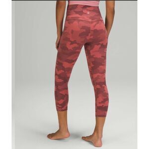 Lululemon Align Crop 21" Heritage 365 Camo Brier Rose